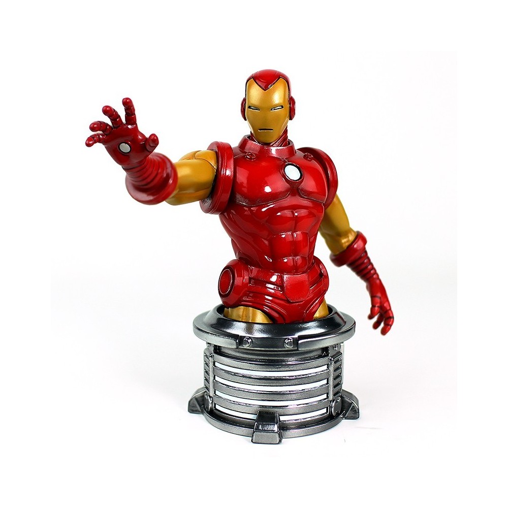 MARVEL THE INVINCIBLE IRON MAN BUSTO STATUA 20CM RESINA FIGURE SEMIC