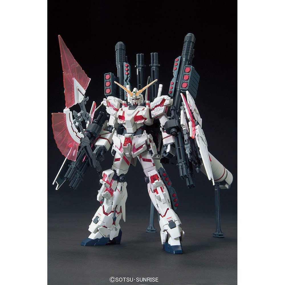 HIGH GRADE HGUC GUNDAM UNICORN FULL ARMOR DESTROY RED 1/144 MODEL KIT ACTION FIGURE BANDAI
