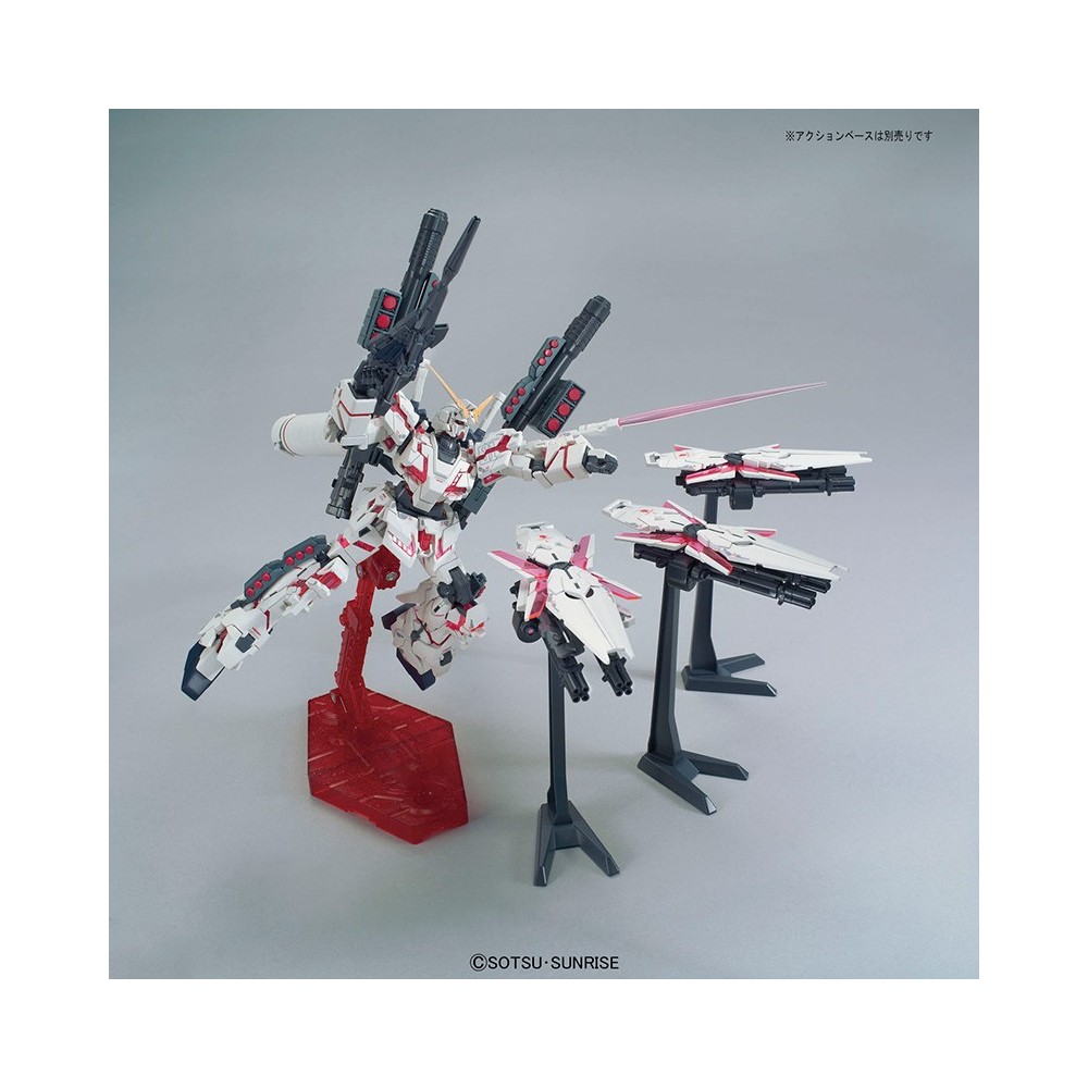 HIGH GRADE HGUC GUNDAM UNICORN FULL ARMOR DESTROY RED 1/144 MODEL KIT ACTION FIGURE BANDAI