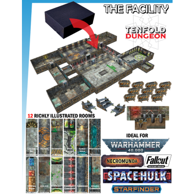 GALE FORCE NINE TENFOLD DUNGEON THE FACILITY FOR MINIATURE GAMES
