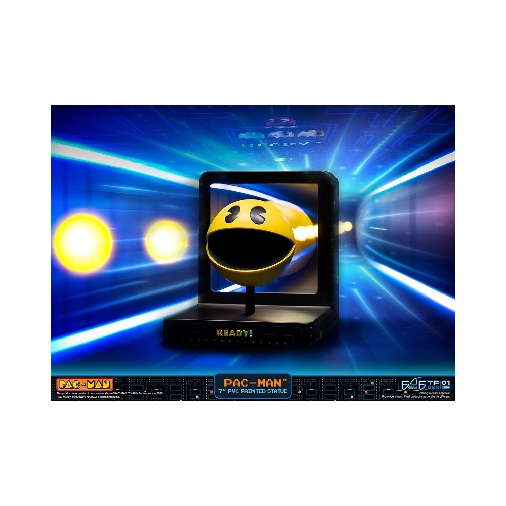 PAC-MAN PVC PAINTED STATUA 18CM FIGURE FIRST4FIGURES