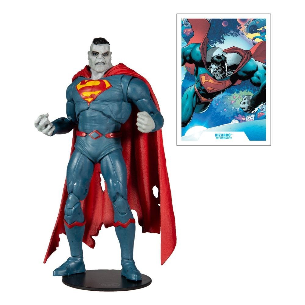 DC MULTIVERSE SUPERMAN BIZARRO ACTION FIGURE MC FARLANE