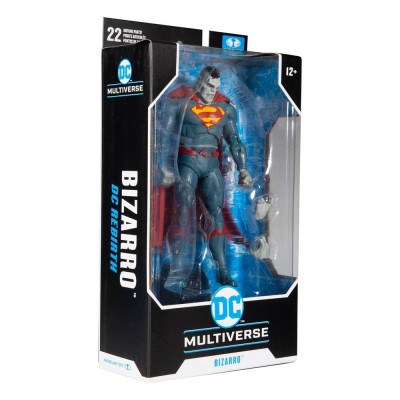 DC MULTIVERSE SUPERMAN BIZARRO ACTION FIGURE MC FARLANE