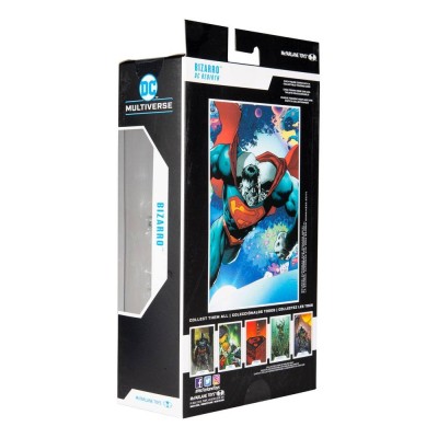 DC MULTIVERSE SUPERMAN BIZARRO ACTION FIGURE MC FARLANE