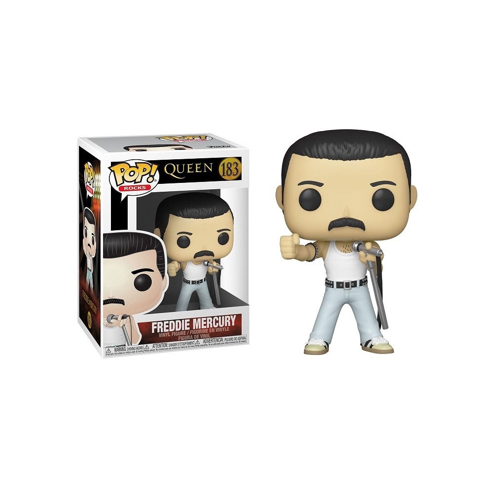FUNKO POP! QUEEN - FREDDIE MERCURY BOBBLE HEAD KNOCKER FIGURE FUNKO
