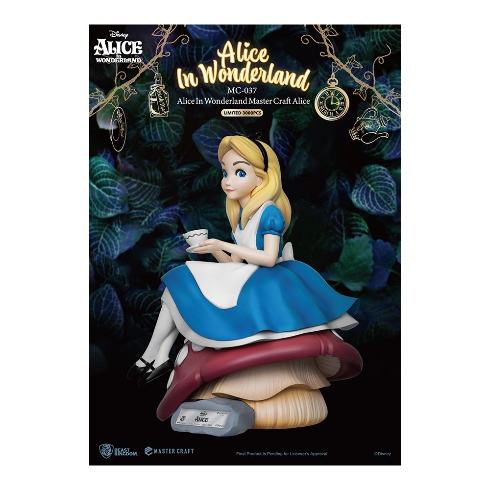 ALICE IN WONDERLAND STATUA 36CM MASTERCRAFT FIGURE BEAST KINGDOM