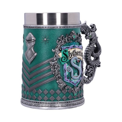 NEMESIS NOW HARRY POTTER SLYTHERIN LOGO TANKARD RESIN BOCCALE