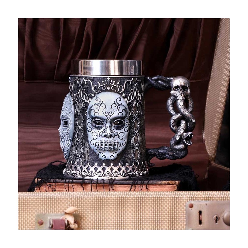 HARRY POTTER MANGIAMORTE LOGO TANKARD RESINA BOCCALE NEMESIS NOW