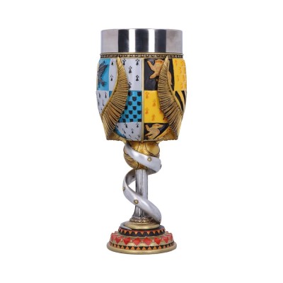 NEMESIS NOW HARRY POTTER HOGWARTS LOGO GOBLET RESIN CALICE
