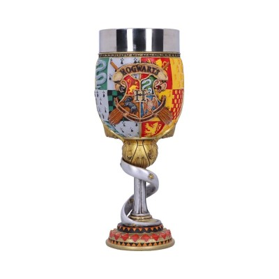 NEMESIS NOW HARRY POTTER HOGWARTS LOGO GOBLET RESIN CALICE