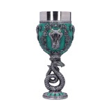 NEMESIS NOW HARRY POTTER SLYTHERIN LOGO GOBLET RESIN CALICE