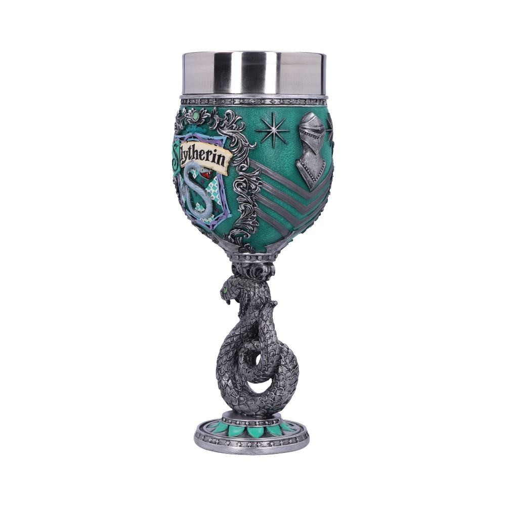 NEMESIS NOW HARRY POTTER SLYTHERIN LOGO GOBLET RESIN CALICE