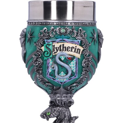 NEMESIS NOW HARRY POTTER SLYTHERIN LOGO GOBLET RESIN CALICE