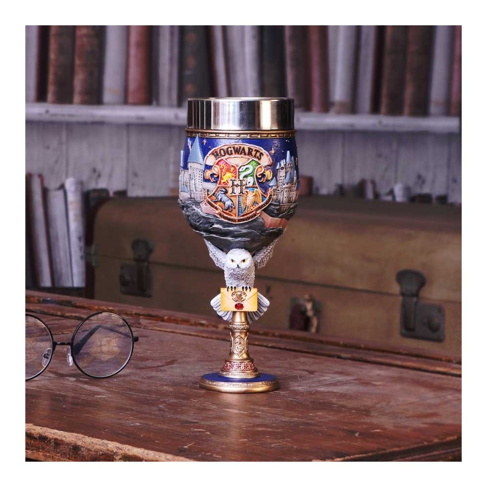 HARRY POTTER HOGWARTS SCHOOL GOBLET RESINA CALICE NEMESIS NOW