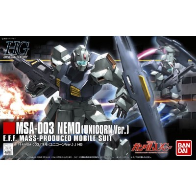 HIGH GRADE HGUC GUNDAM MSA-003 NEMO UNICORN VER 1/144 MODEL KIT BANDAI
