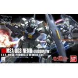 HIGH GRADE HGUC GUNDAM MSA-003 NEMO UNICORN VER 1/144 MODEL KIT BANDAI