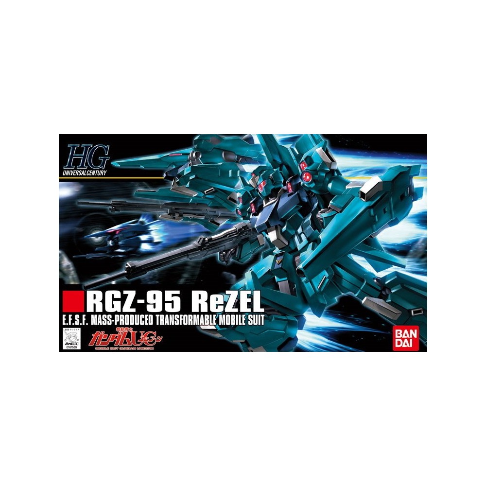 BANDAI HIGH GRADE HGUC GUNDAM RGZ-95 REZEL 1/144 MODEL KIT