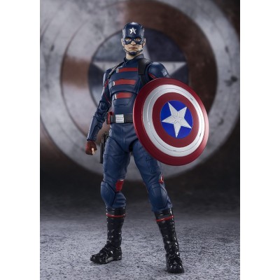 THE FALCON AND THE WINTER SOLDIER CAPTAIN AMERICA S.H. FIGUARTS ACTION FIGURE BANDAI
