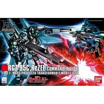 BANDAI HIGH GRADE HGUC GUNDAM RGZ-95C REZEL COMMANDER TYPE 1/144 MODEL KIT
