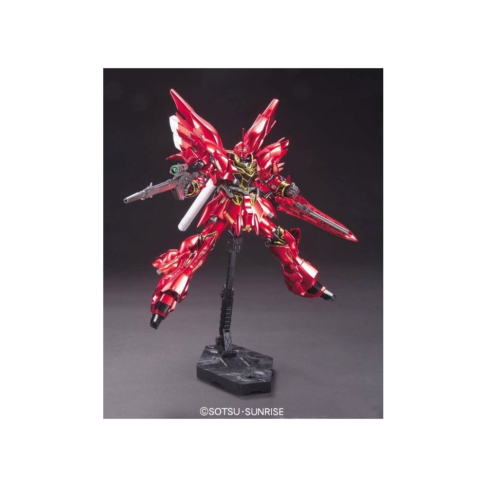 BANDAI HIGH GRADE HGUC GUNDAM MSN-06S SINANJU TITANIUM FINISH VER 1/144 MODEL KIT