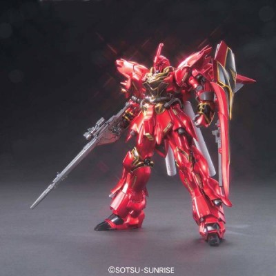 BANDAI HIGH GRADE HGUC GUNDAM MSN-06S SINANJU TITANIUM FINISH VER 1/144 MODEL KIT