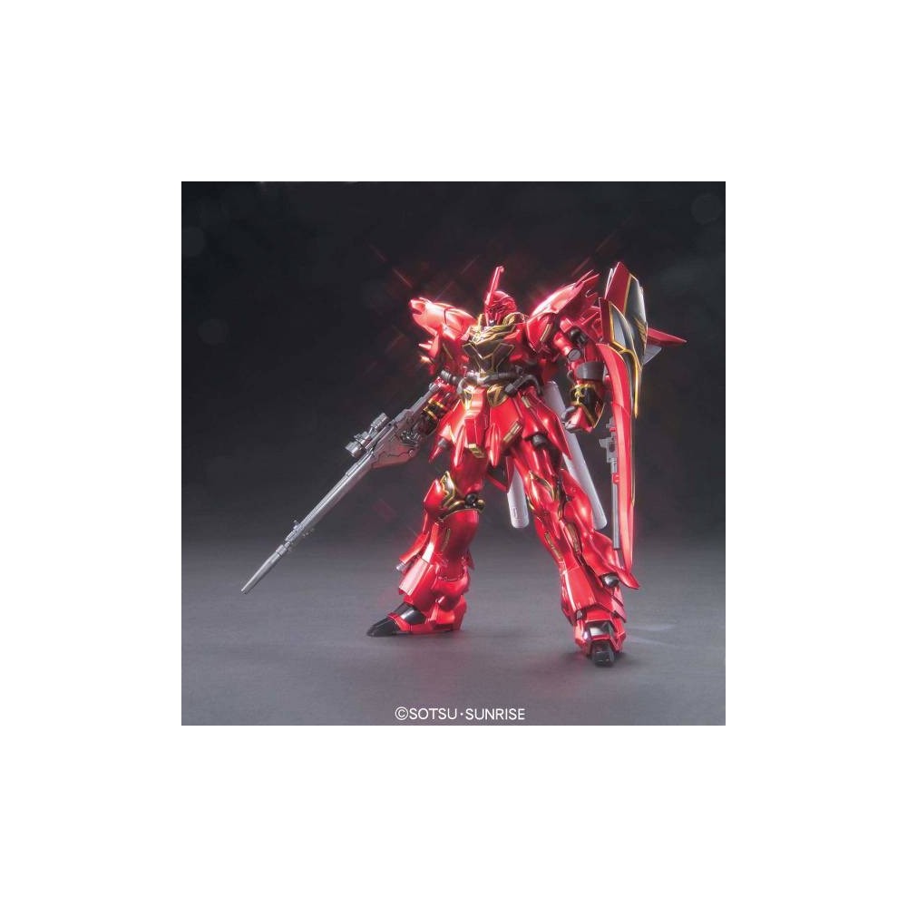 BANDAI HIGH GRADE HGUC GUNDAM MSN-06S SINANJU TITANIUM FINISH VER 1/144 MODEL KIT