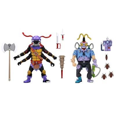 TEENAGE MUTANT NINJA TURTLES ANTRAX AND SCUMBUG ACTION FIGURE NECA