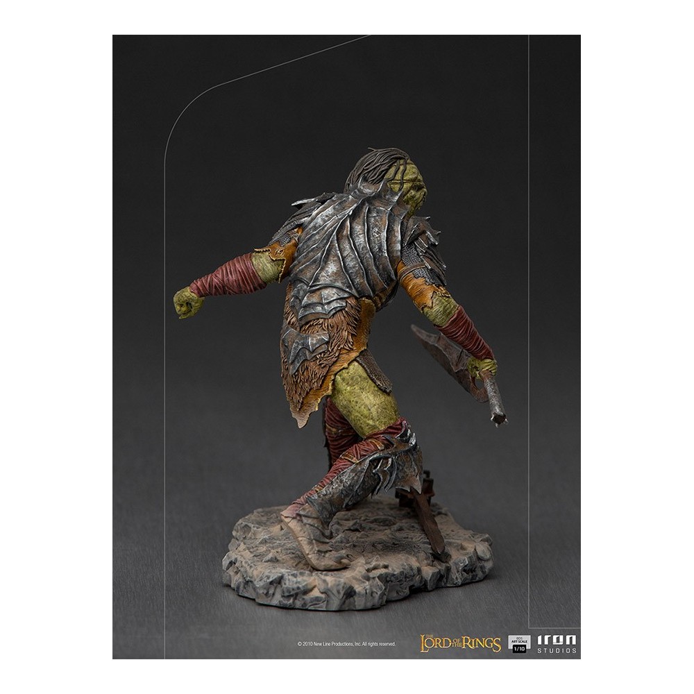 LORD OF THE RINGS SWORDSMAN ORC ART SCALE 1/10 STATUA FIGURE IRON STUDIOS