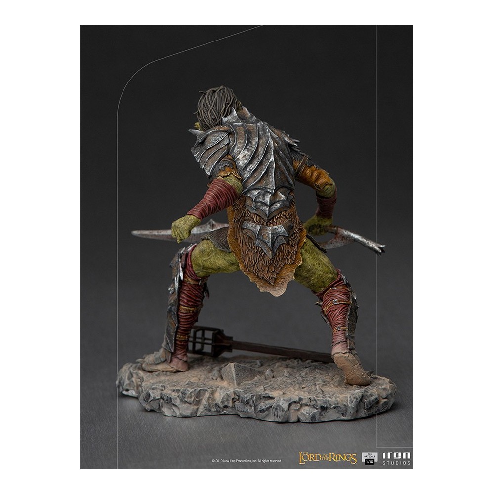 LORD OF THE RINGS SWORDSMAN ORC ART SCALE 1/10 STATUA FIGURE IRON STUDIOS
