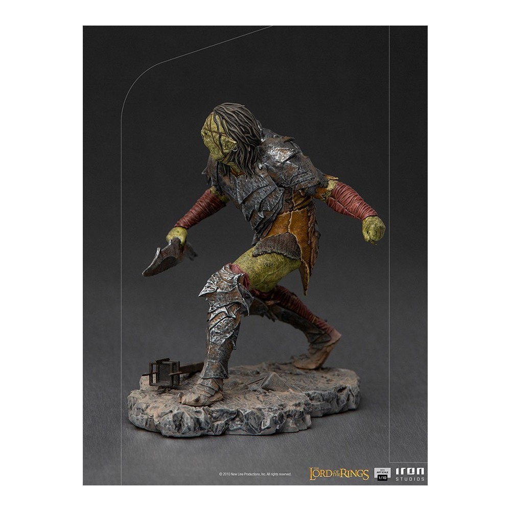 LORD OF THE RINGS SWORDSMAN ORC ART SCALE 1/10 STATUA FIGURE IRON STUDIOS