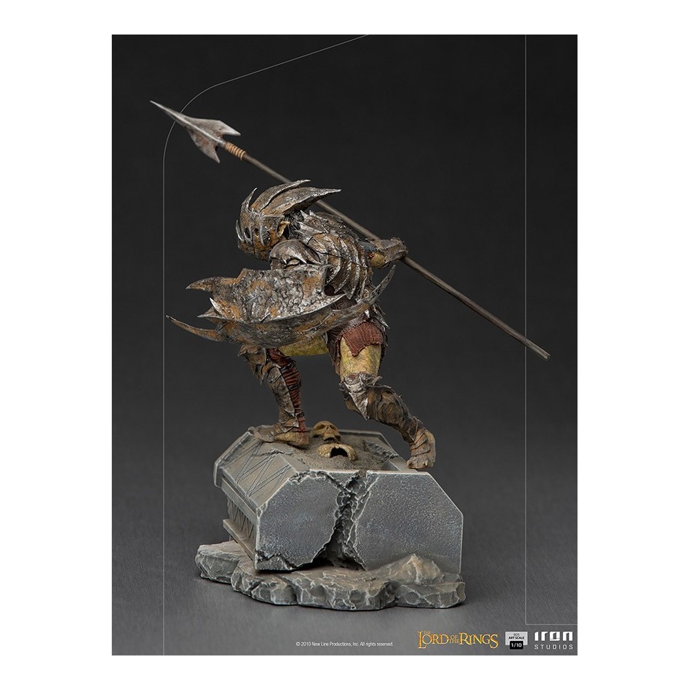 LORD OF THE RINGS ARMORED ORC ART SCALE 1/10 STATUA FIGURE IRON STUDIOS