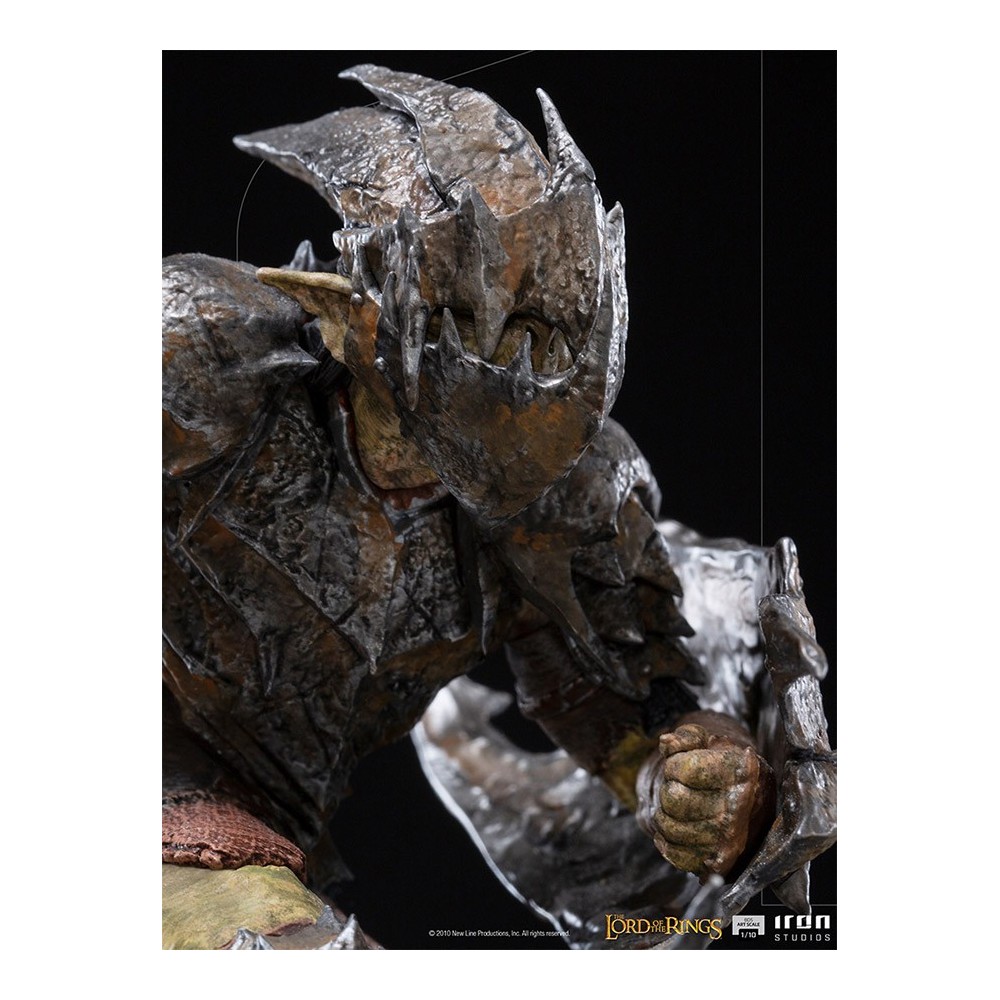IRON STUDIOS LORD OF THE RINGS ARMORED ORC ART SCALE 1/10 STATUE FIGURE