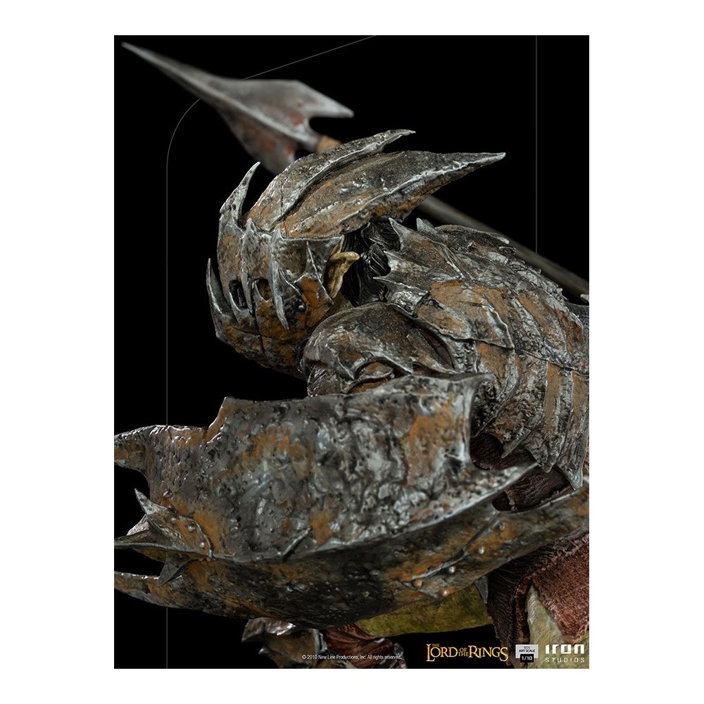 IRON STUDIOS LORD OF THE RINGS ARMORED ORC ART SCALE 1/10 STATUE FIGURE