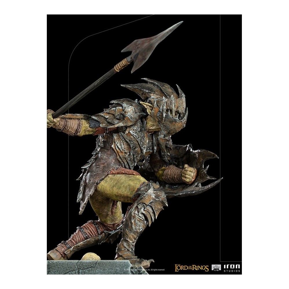 IRON STUDIOS LORD OF THE RINGS ARMORED ORC ART SCALE 1/10 STATUE FIGURE