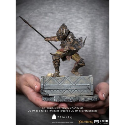 IRON STUDIOS LORD OF THE RINGS ARMORED ORC ART SCALE 1/10 STATUE FIGURE