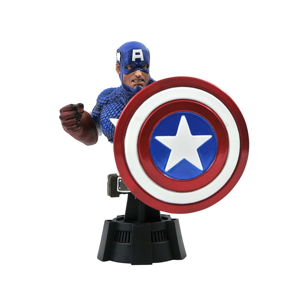 DIAMOND SELECT MARVEL COMICS CAPTAIN AMERICA BUST STATUE RESIN FIGURE