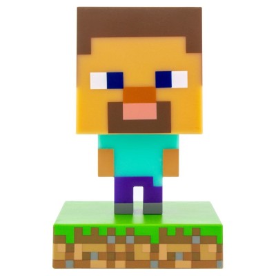 MINECRAFT 3D LAMP ICON STEVE LIGHT 10CM LAMPADA FIGURE PALADONE PRODUCTS