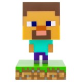 PALADONE PRODUCTS MINECRAFT 3D LAMP ICON STEVE LIGHT 10CM FIGURE