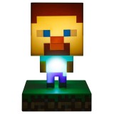 MINECRAFT 3D LAMP ICON STEVE LIGHT 10CM LAMPADA FIGURE PALADONE PRODUCTS