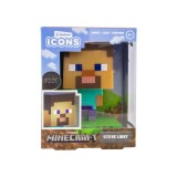 PALADONE PRODUCTS MINECRAFT 3D LAMP ICON STEVE LIGHT 10CM FIGURE