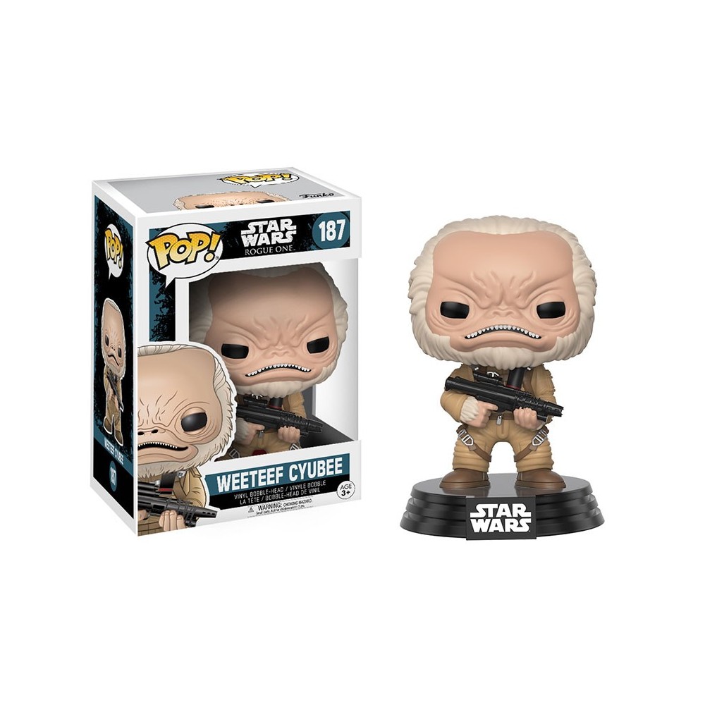 FUNKO FUNKO POP! STAR WARS ROGUE ONE - WEETEEF CYUBEE BOBBLE HEAD KNOCKER FIGURE