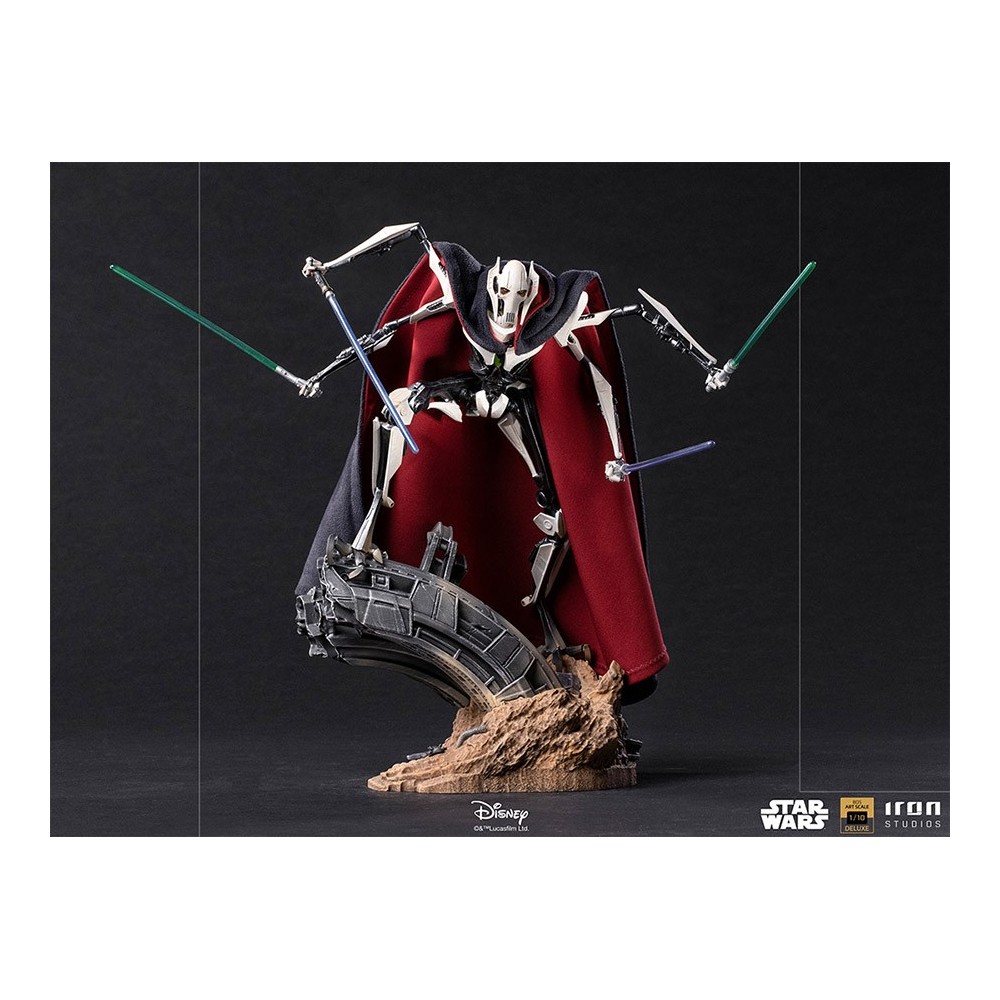 STAR WARS GENERAL GRIEVOUS ART SCALE DELUXE 1/10 STATUA FIGURE IRON STUDIOS