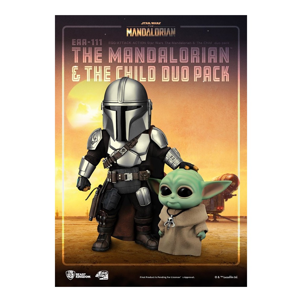 THE MANDALORIAN AND THE CHILD EGG ATTACK ACTION FIGURE BEAST KINGDOM
