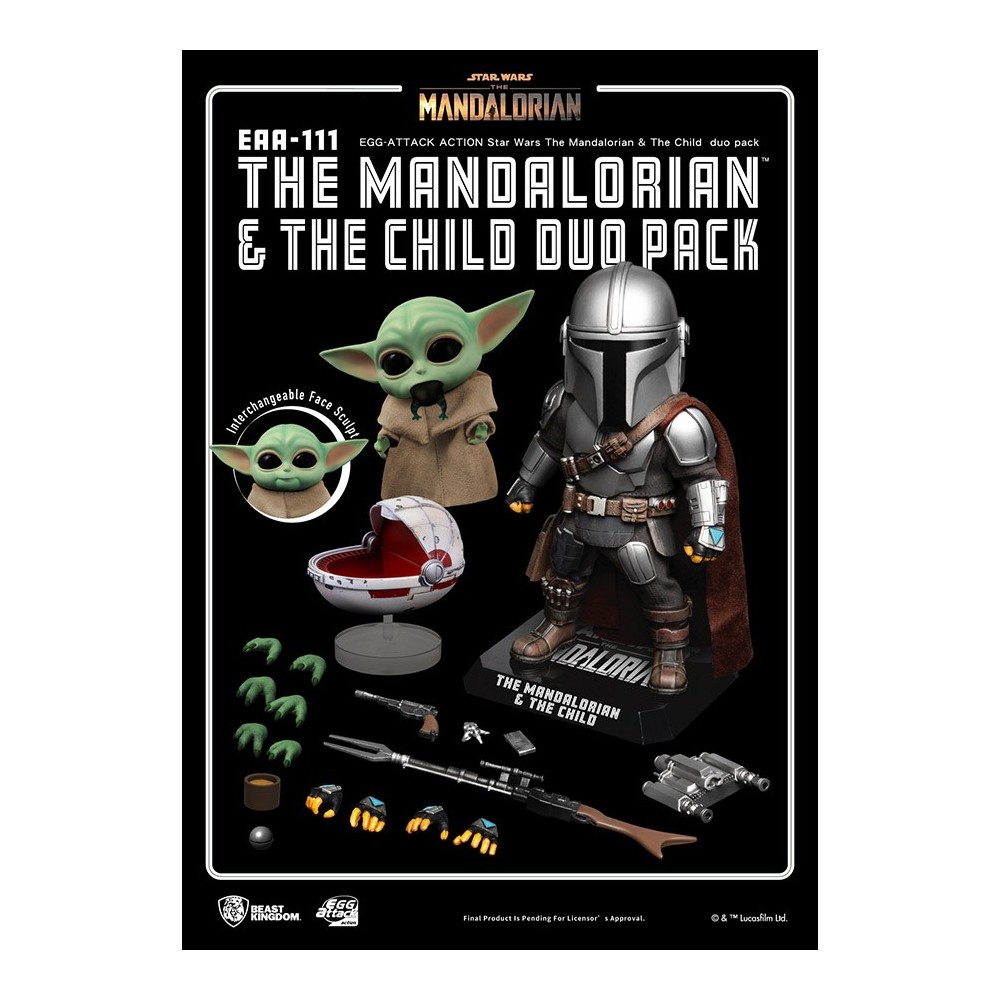 THE MANDALORIAN AND THE CHILD EGG ATTACK ACTION FIGURE BEAST KINGDOM
