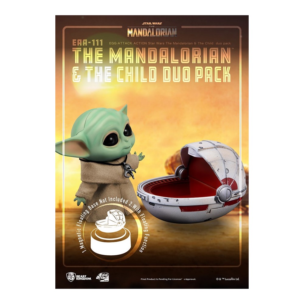 THE MANDALORIAN AND THE CHILD EGG ATTACK ACTION FIGURE BEAST KINGDOM
