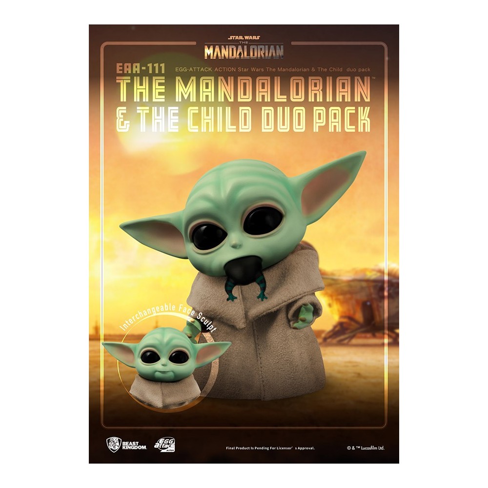 THE MANDALORIAN AND THE CHILD EGG ATTACK ACTION FIGURE BEAST KINGDOM