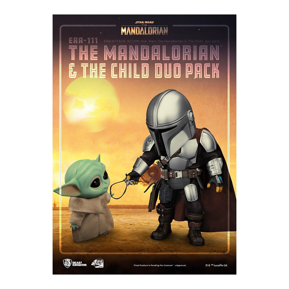 THE MANDALORIAN AND THE CHILD EGG ATTACK ACTION FIGURE BEAST KINGDOM