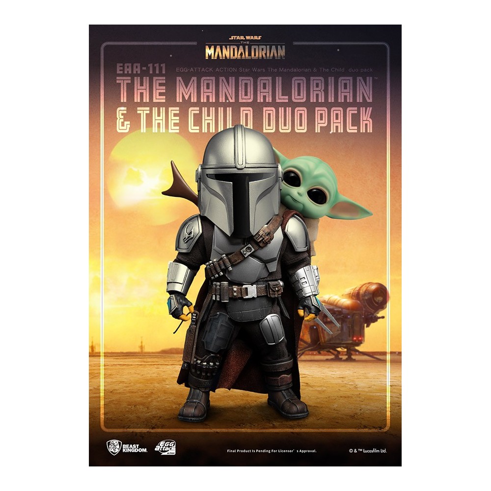 THE MANDALORIAN AND THE CHILD EGG ATTACK ACTION FIGURE BEAST KINGDOM