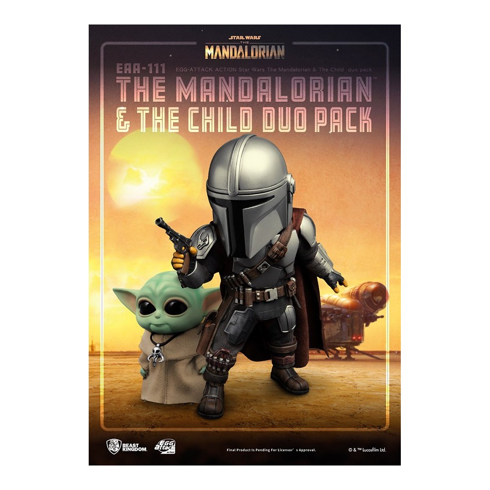 THE MANDALORIAN AND THE CHILD EGG ATTACK ACTION FIGURE BEAST KINGDOM