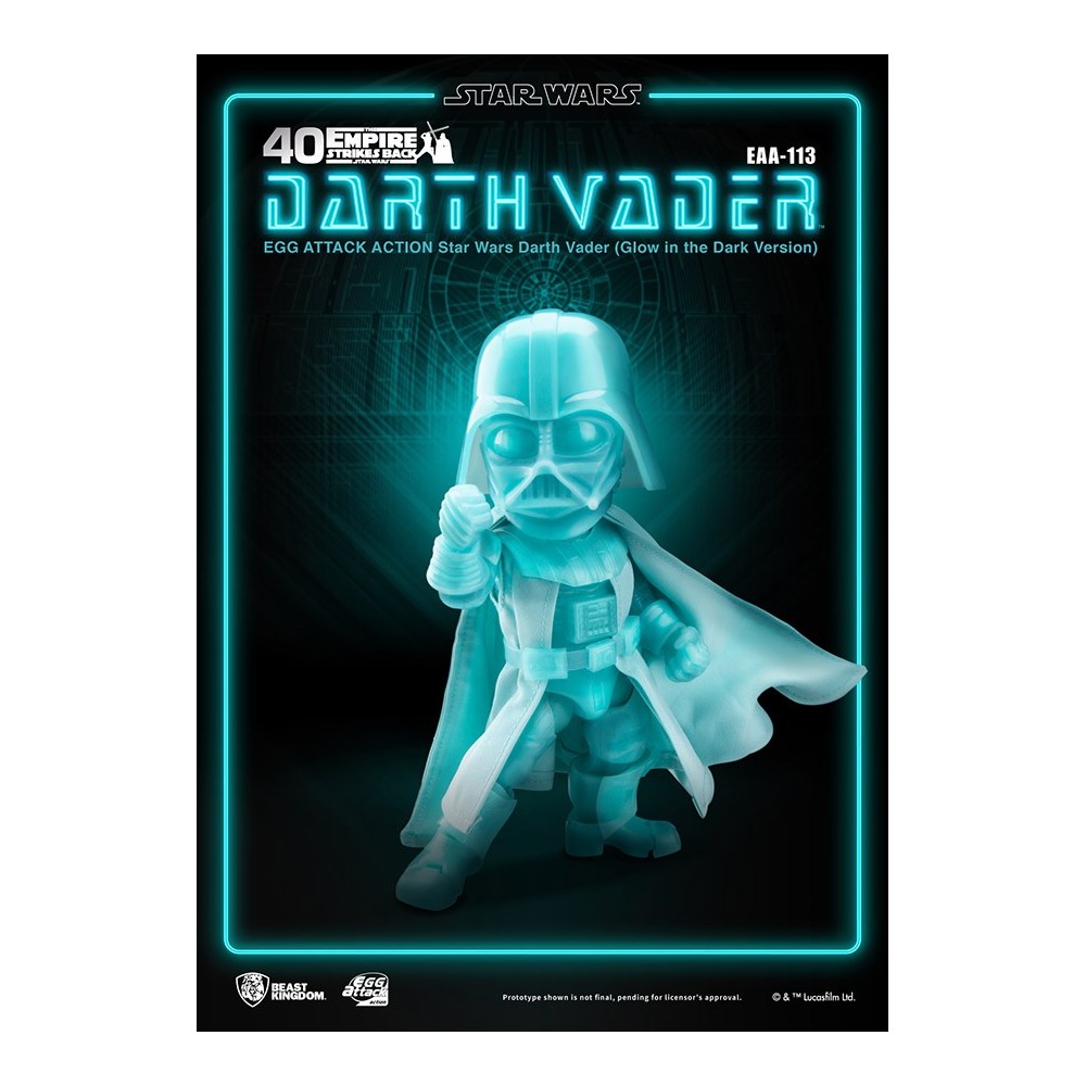 BEAST KINGDOM STAR WARS DARTH VADER GLOW EGG ATTACK ACTION FIGURE
